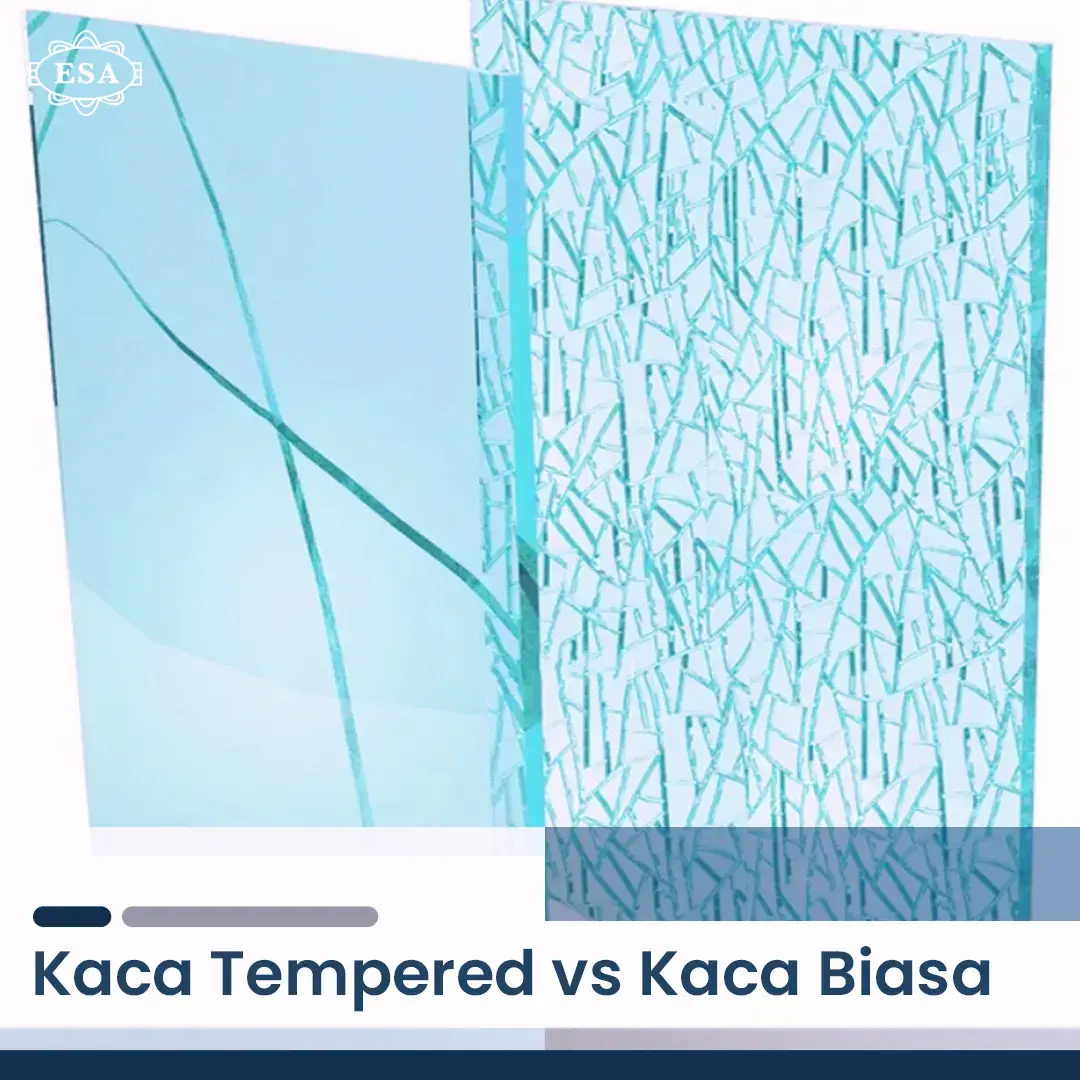 Kaca tempered Vs Kaca Biasa