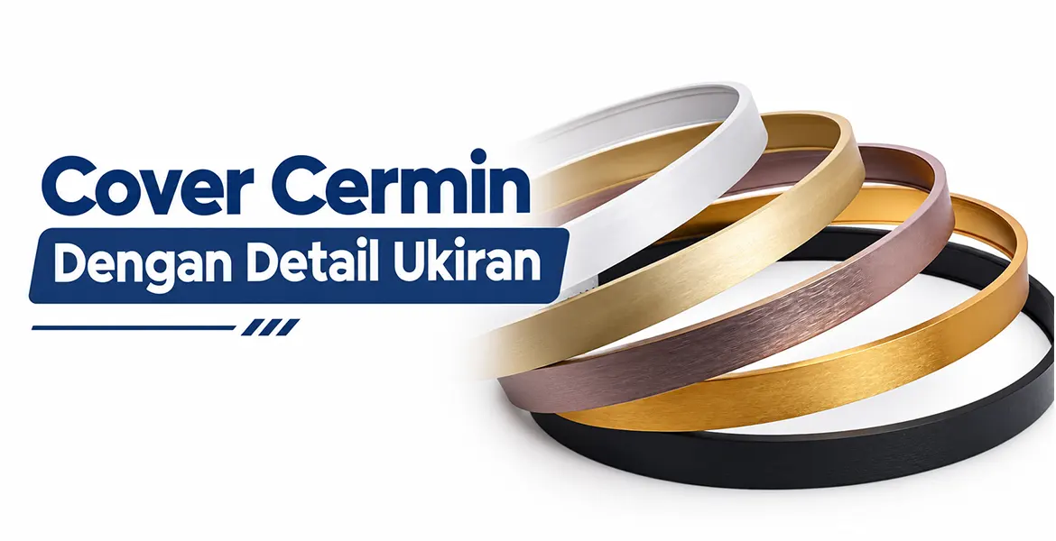 Cover Cermin Dengan Detail Ukiran