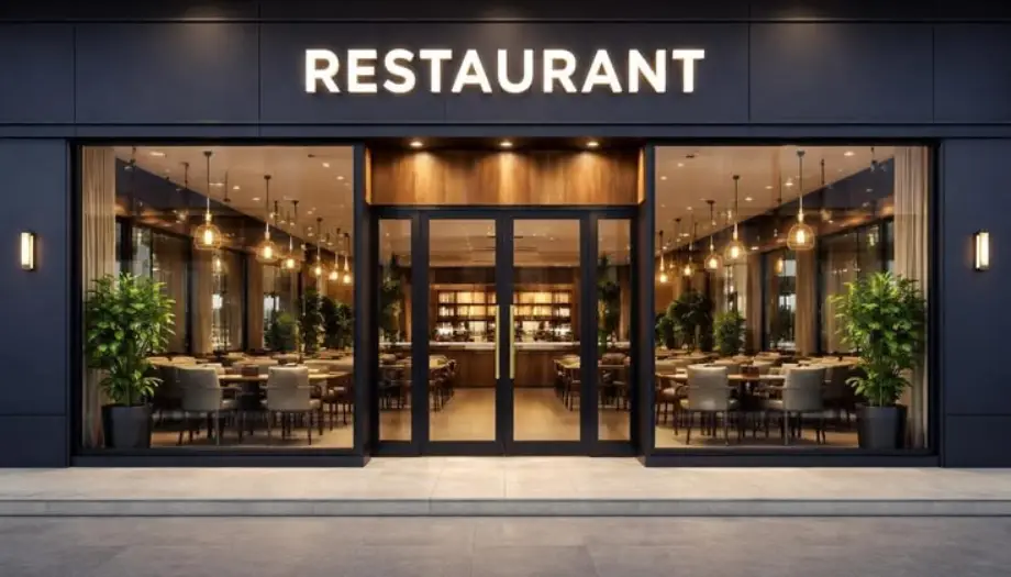 Desain Kaca Restoran