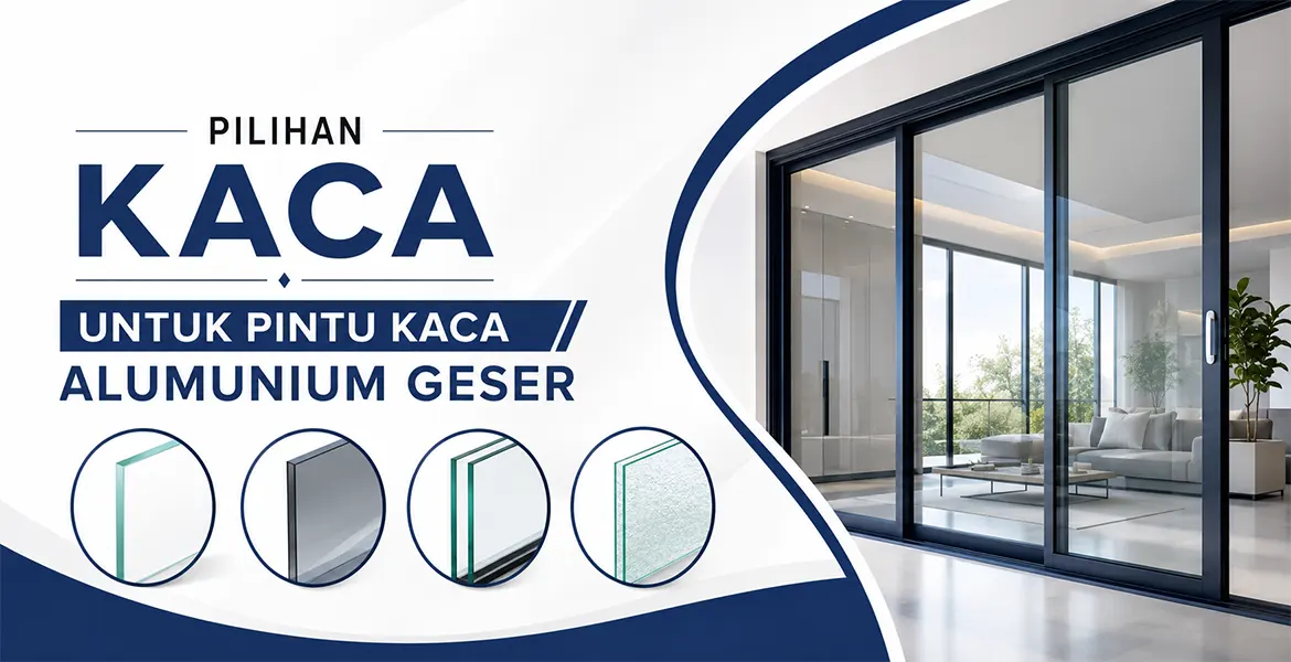 Pilihan Kaca Untuk Pintu Kaca Alumunium Geser