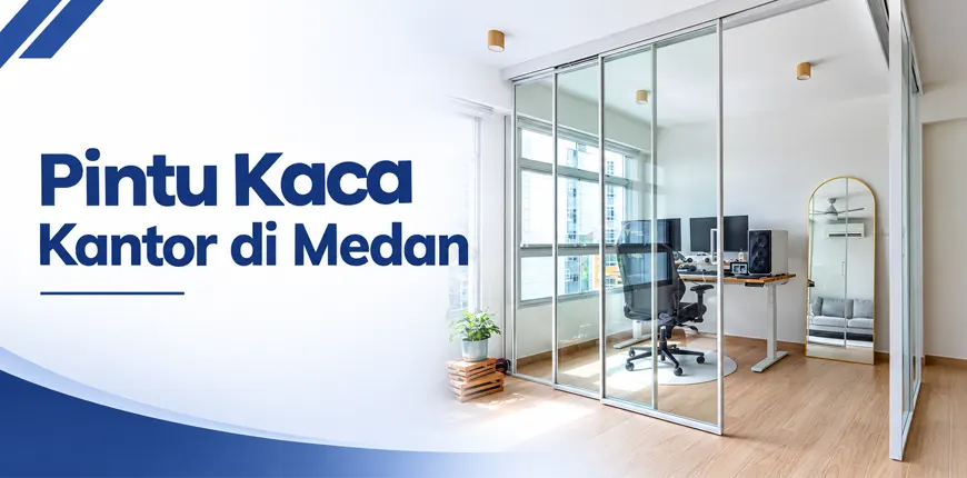 Pintu Kaca Kantor di Medan