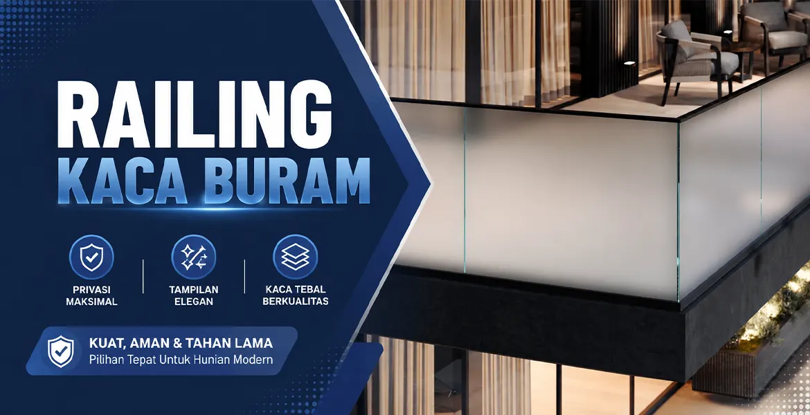 Railing Kaca Buram