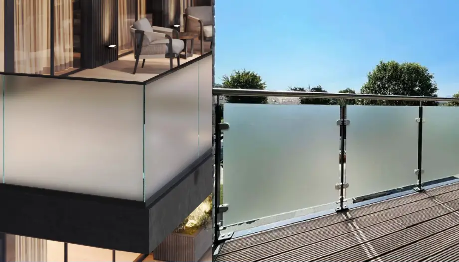 Railing Kaca Tempered Buram