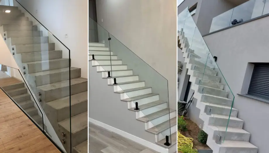 Railing Tangga Kaca Frameless